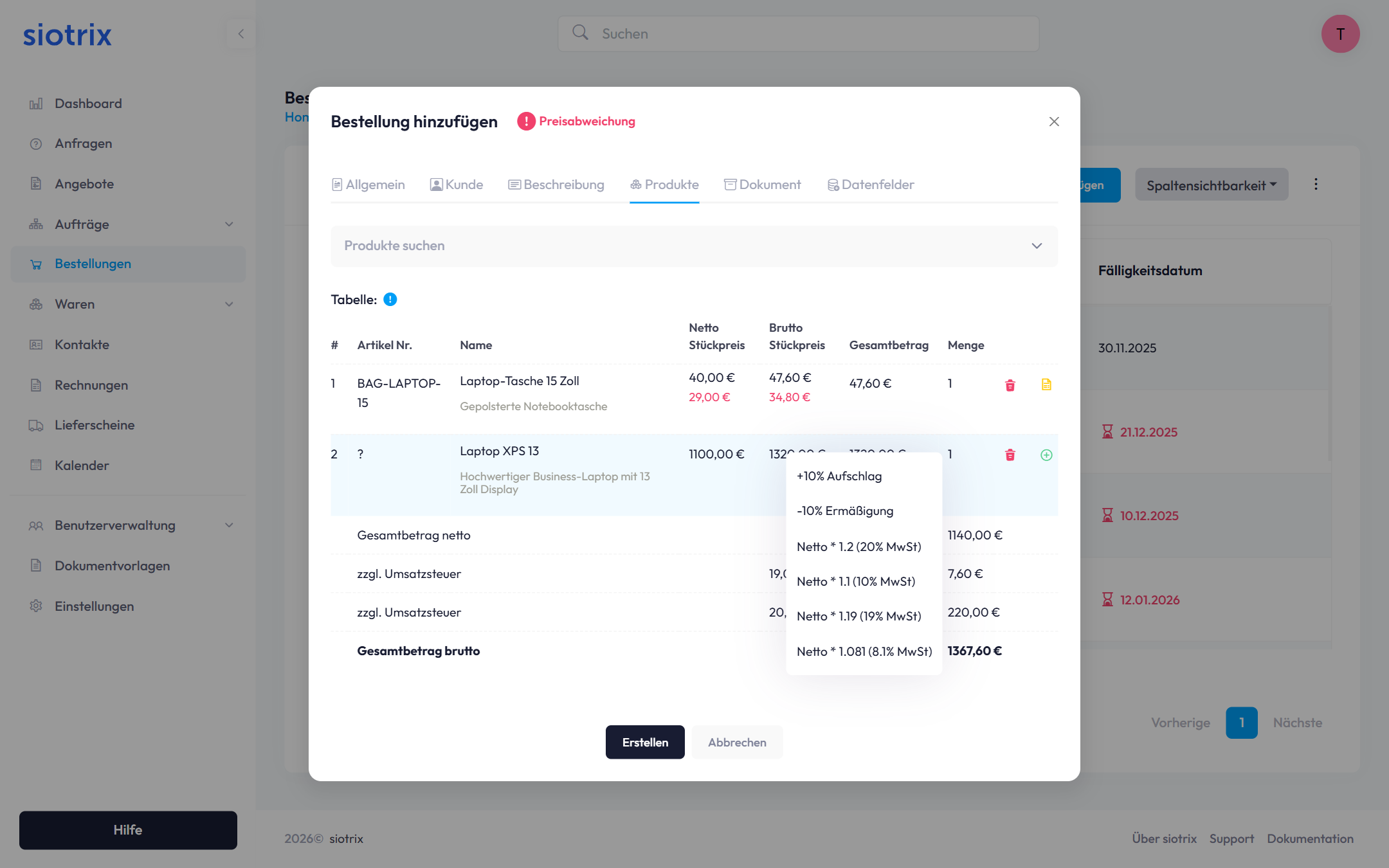 Alle Artikel gefunden