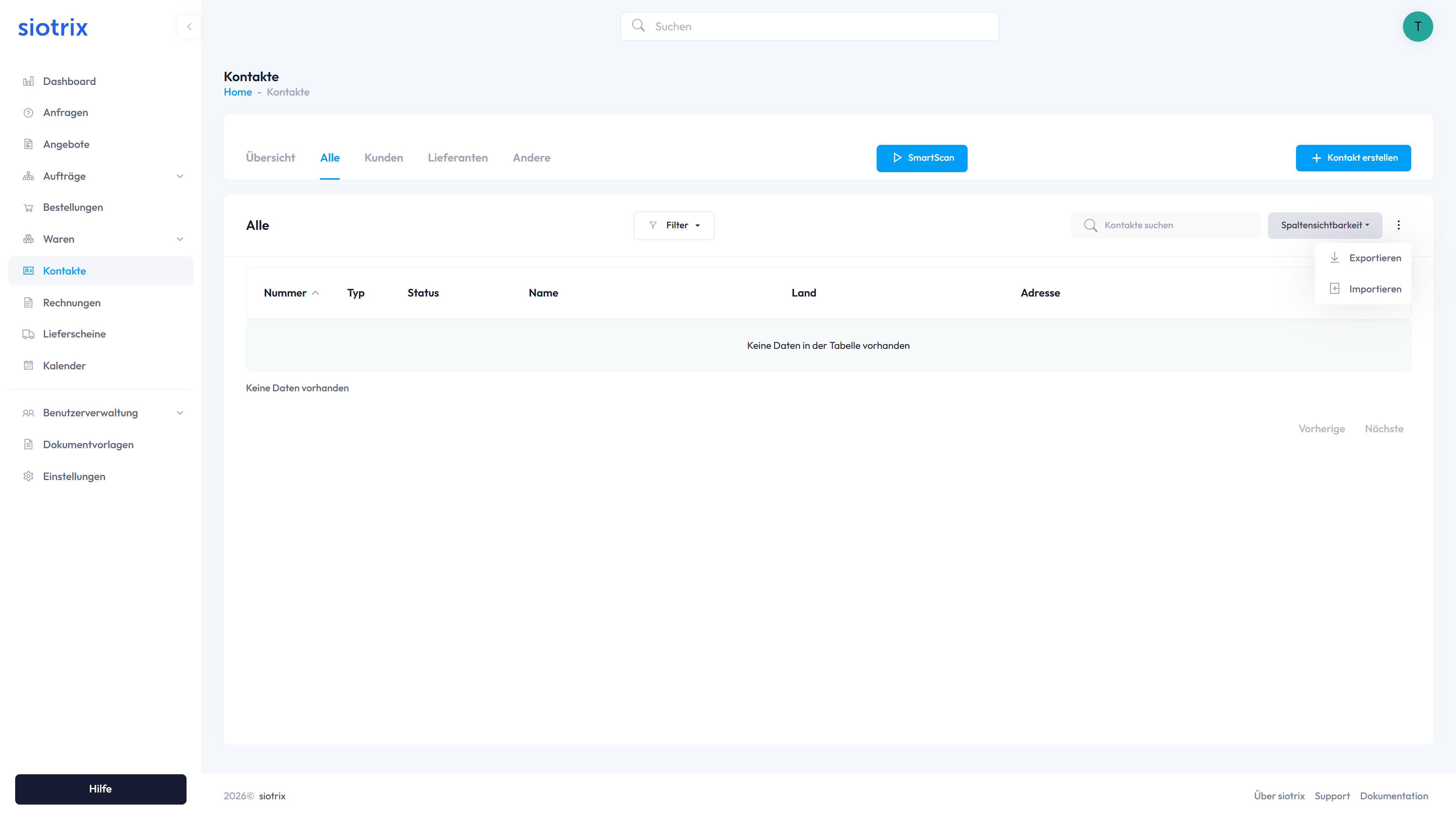 Kontakt-Import Schritt 1