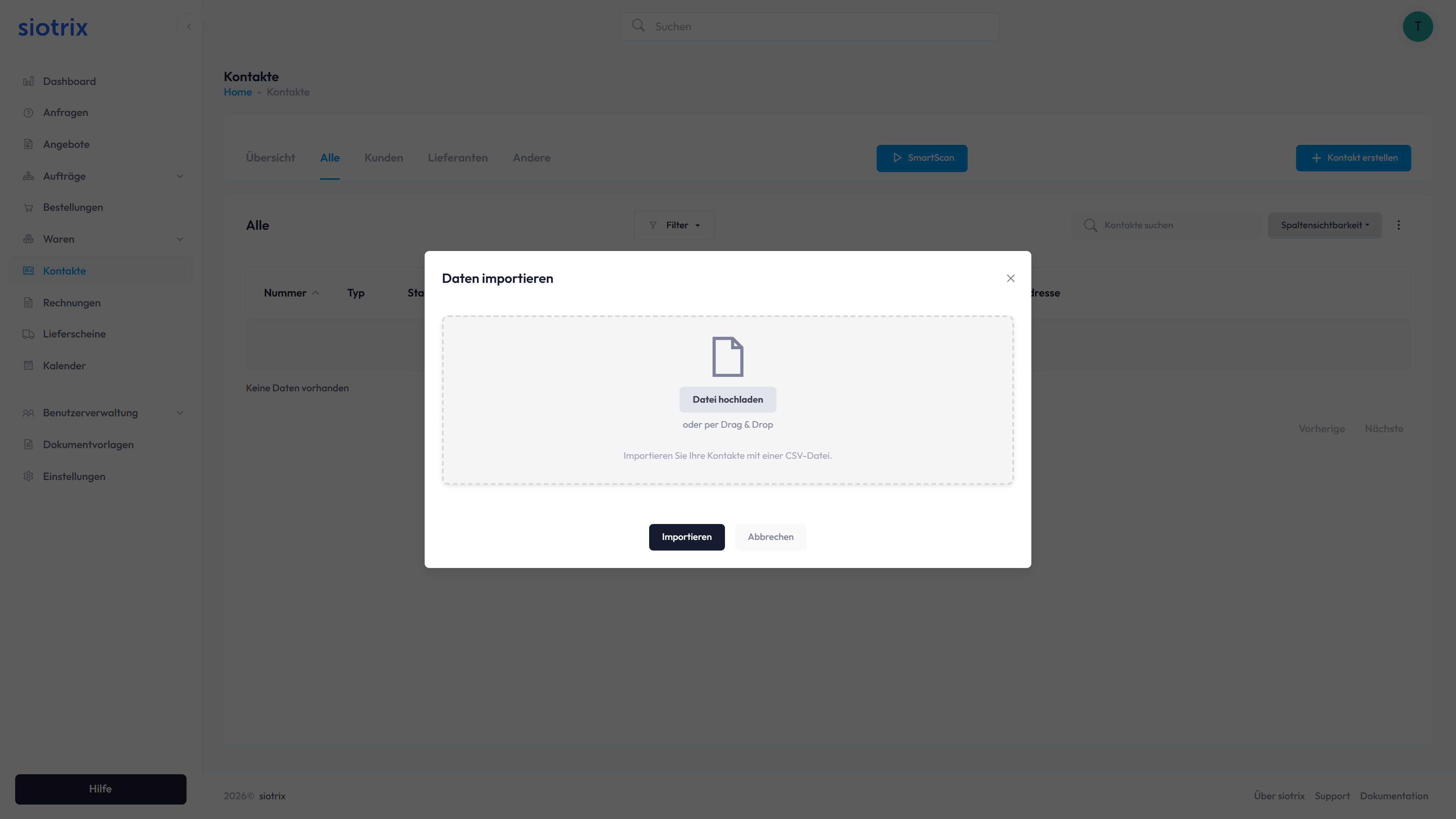 Kontakt-Import Schritt 2