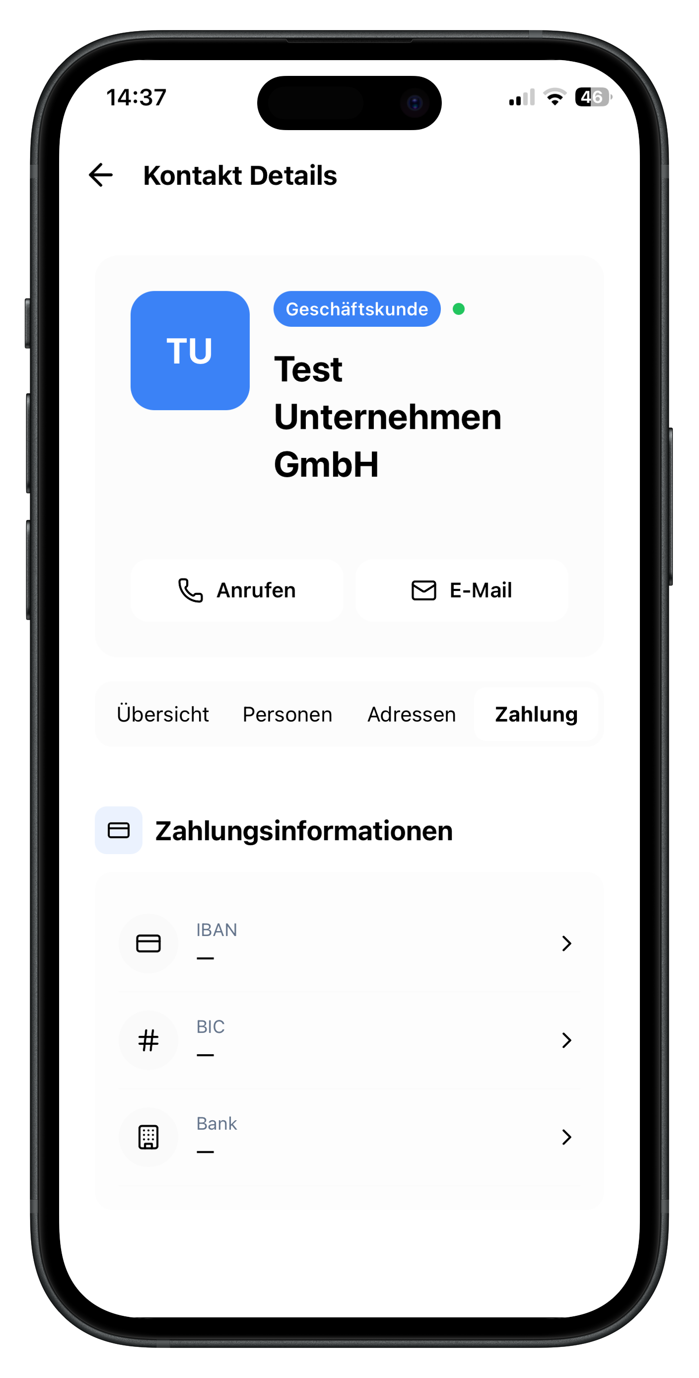Zahlungsinformationen